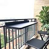 Balkontisch klappbar Verstellbar Wandmontage für Terrasse Platzsparend Outdoor...