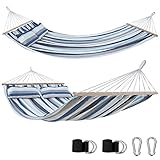 yourGEAR Kauai - XXL Hängematte mit 2 Kissen | 240 x 160 cm | Smaragd (Grün)...