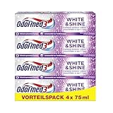 Odol-med3 Zahnpasta White & Shine, Whitening/Zähne aufhellen, 4x 75ml