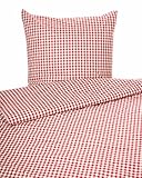 texpot Landhaus Bettwäsche Garnitur 2-teilig 135 x 200 cm + 80 x 80 cm kariert...