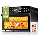 30L Heißluftfritteuse XXL Minibackofen mit LED-Touchscreen, Minibackofen mit Umluft mit...