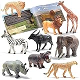 Prextex Realistisch aussehende Safari Tierfiguren - 9 Große Plastikfiguren mit...