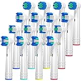 REDTRON 16er Aufsteckbürsten für Oral B, Arbeitet mit Precision Clean, 3D...