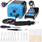 YIHUA 939-II Pyrography Pen Soldering Iron Set Wood Engraving Craft Set with Adjustable...