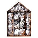 Weihnachtskugeln, Hauskugeln, Box, 1 Set, Weihnachtsbaumdekoration, Weihnachten