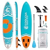 COOLCAA 354cmx86cmx15cm Stand Up Paddling Board mit Premium SUP Zubehör,...