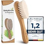 lampox - Babyhaarbürste extra weich, Baby Erstausstattung Neugeborene mit weichen...