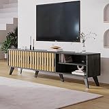 TV-Bänke & Lowboard, 160x40x48cm TV-Schrank mit 2 Schubladen und 2 Türen, TV...