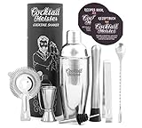 CocktailMeister Premium Cocktail Shaker Set, Professional Cocktail Mixing Set, Cocktail...