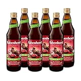RABENHORST Rote Bete BIO 6er Pack (6 x 700 ml). Hochwertiger Rote-Bete-Saft aus 100 %...