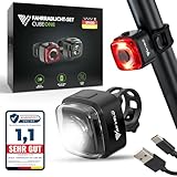 MIVELO Cube ONE Fahrradlicht Set StVZO zugelassen Fahrradbeleuchtung...