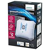 BSH Hausgeräte 4 Staubsaugerbeutel Für Siemens PowerProtect Type G All VZ41FGALL -...