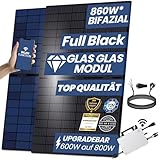 860W/800W Balkonkraftwerk(1200W Energieerzeugung) Mit 430W bifaziale Solarmodule und...