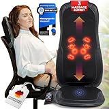 Masawell Shiatsu Massagesitzauflage MW21 | Rücken- und Schultermassage [mit...