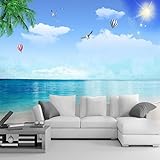 3d tapeten 3d effekt schlafzimmer 350x256cm Ozean blauer Himmel Vlies Tapeten Wandtapete...