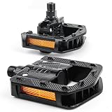 Fahrradpedale Faltbar CNC Aluminium Klapppedal, 9/16 Zoll mit Reflektoren...