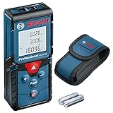 Bosch Professional Laser Entfernungsmesser GLM 40 (Flächen-/Volumenberechnung, max....