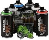 Montana Pocket Cans Sprühdosen Set, 6 x 150ml, Blau - Grün - Rot - Schwarz -...