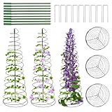 WNJ 3er-Pack Erbsenspalier grüne Bohnen Rankgitter für Garten, Zuckerschnappturm mit...
