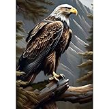 MAXBYE DIY Adler Diamond Painting Set für Erwachsen, 5D Diamond Painting Bilder Set,...