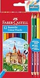 Faber-Castell 110312 - Buntstifte Set für Kinder und Erwachsene, 15-teilig, bruchsicher,...