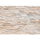 Runa Art Fototapete Steinwand 3D Effekt 352 x 250 cm Vlies Tapeten XXL Moderne Wandtapete...