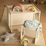 roba Sitzbank für Kinder im Landhausstil - Bank zum Wenden mit 2 Sitzhöhen -...