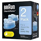 Braun Clean & Renew Reinigungskartuschen für elektrische Rasierer Herren,...
