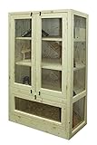 Elmato 11051 Zimmervoliere Etagenhochhaus Schrank Käfig für Kleintiere, 160x90x60cm