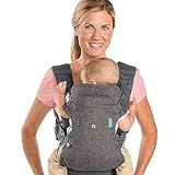 Infantino Flip Advanced 4-in-1 Babytrage – Ergonomische Babytrage mit 4 Tragepositionen...