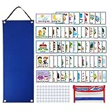 PASADO Verhaltens-Aufklebertafel, Bildtafel, Lernkalender, wasserdicht und robust, für...