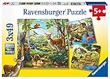 Ravensburger Kinderpuzzle - 09265 Wald-/Zoo-/Haustiere - Puzzle für Kinder ab 5 Jahren,...