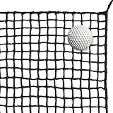 EMEKIAN 3m x 3m Schwarzes Polyester Golf Übungszaunnetz, Schwerlast Golfball-Absperrnetz,...