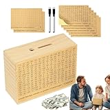 Yhsioaklo Spardose aus Holz, Spardose | Sparkassette für Geld | Geldkassette |...