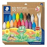 STAEDTLER Wachsmalkreide Noris junior 224, perfekt für kleine Kinderhände, extra...