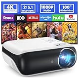 HOPVISION Beamer, Full HD 1080P Beamer, Bluetooth Beamer 4K Unterstützt, Tragbare Mini...
