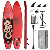 FEATH-R-LITE Aufblasbares Stand Up Paddling SUP Board mit Verstellbarem...