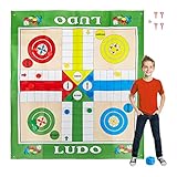 Relaxdays 10030902 XXL, große Brettspiel Matte inklusive 16 Spielsteine, 2...