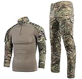 LANBAOSI Herren Paintball Anzug Anzug Kampfhemd und Hose Set Langarm Ripstop...