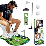 bluaqua Toilettengolf Geschenk Set,Minigolfspiel mit Schläger & Bällen Toiletten Golf...