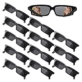 12 Stücke Agent Brille Rückansicht Detektiv Brille Polizei Geheimagent Sonnenbrille...
