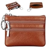 AFCJLTO Exklusives Luxus Schlüsseletui aus Leder für Herren & Damen mit Karten- und...