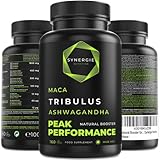 Tribulus Terrestris Hochdosiert + Maca + Ashwagandha | Zn + Se + Ca + Vit.D |...