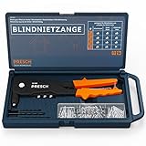 Presch Blindnietzange Set 79tlg. im Koffer - Inkl. 75 Blindnieten, passenden HSS...