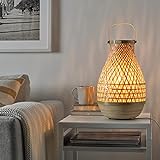 IKEA Tischlampe Bambus/Handarbeit 36 cm