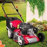 BRAST® Benzin Rasenmäher mit Antrieb | 3,5kW (4,76PS)-5,2kW(7PS) | 46-51cm Schnittbreite...