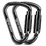 Kletterkarabiner Karabinerhaken,UIAA-Zertifiziert karabiner schwerlast,25KN Auto...