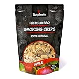 TastySmoke® Hochwertige Räucherchips Apfel – 100% natürliches Holz für...