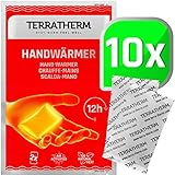 TerraTherm Handwärmer, Fingerwärmer für 12h warme Hände, Wärmepads Hand...