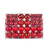 Bunte Weihnachtskugeln, 100 Stück/Box, Weihnachtsbaumkugeln, Box, Paket,...